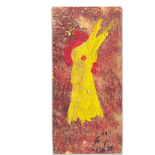 Ernest Lee 5 x 10 Yellow Chicken Head WP6431